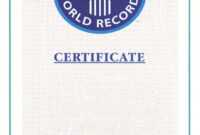 Guinness World Record Certificate Template – Alanbrooks for Guinness World Record Certificate Template