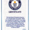 Guinness World Record Certificate Template – Corto Pertaining To Guinness World Record Certificate Template