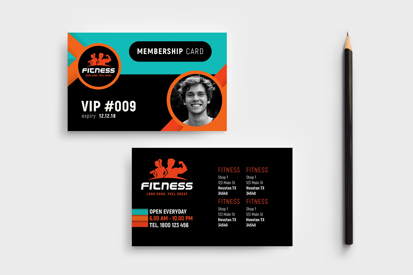 Gym / Fitness Membership Card Template In Psd, Ai & Vector Inside Gym Membership Card Template