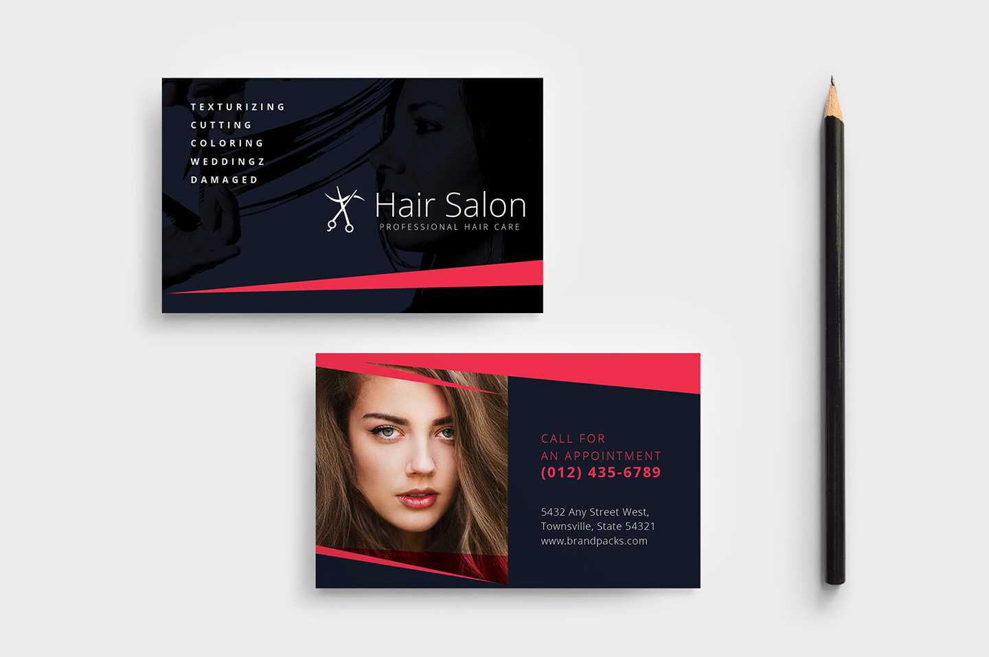 Hair Salon Business Card Template In Psd, Ai & Vector Throughout Hair Salon Business Card Template