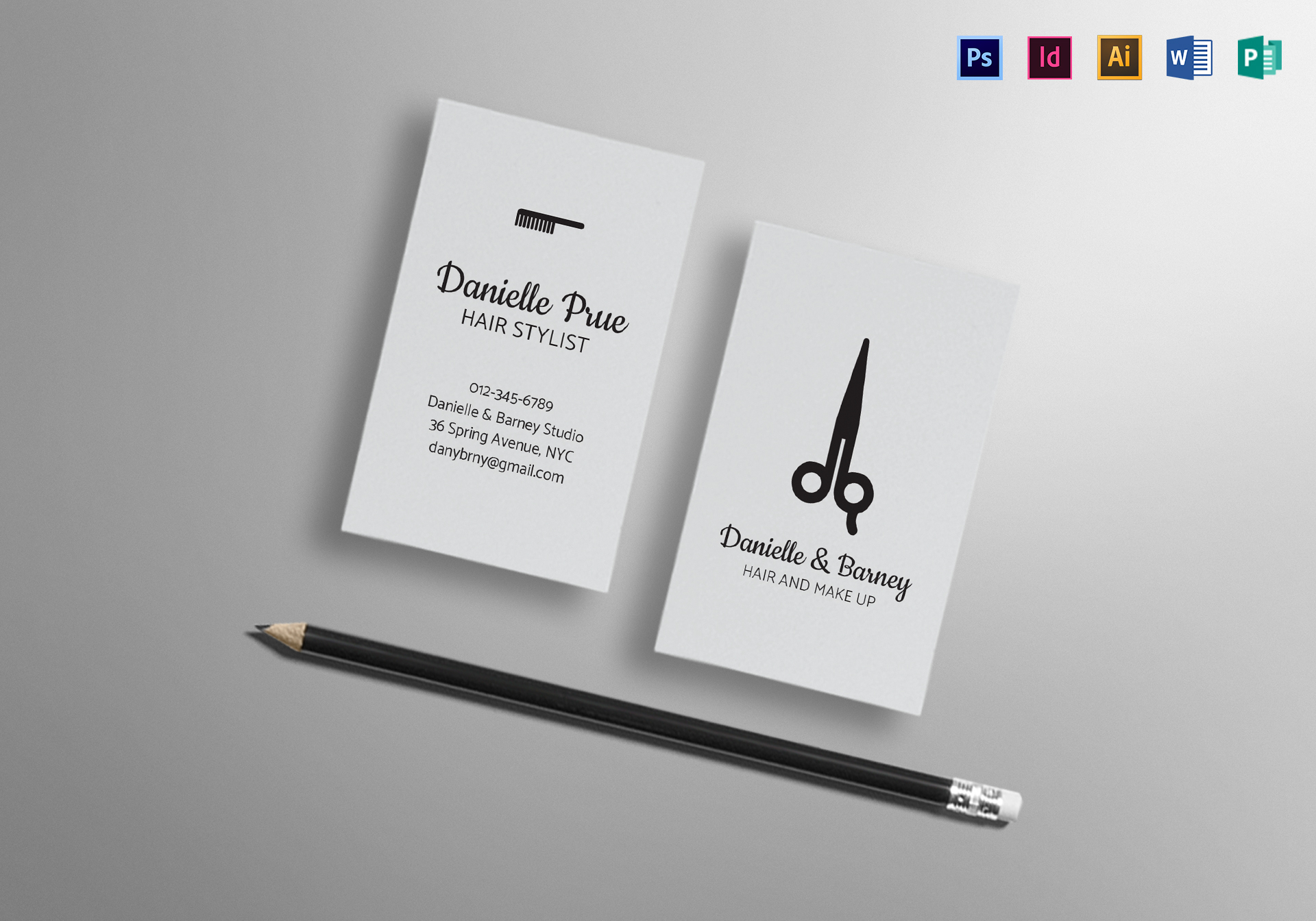 Hair Stylist Business Card Template With Regard To Hair Salon Business Card Template