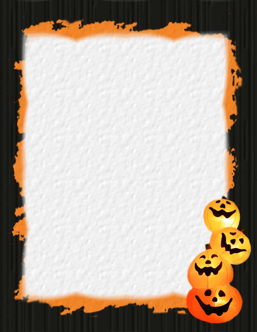 Halloween 1 Free Stationery Template Downloads For Free Halloween Templates For Word