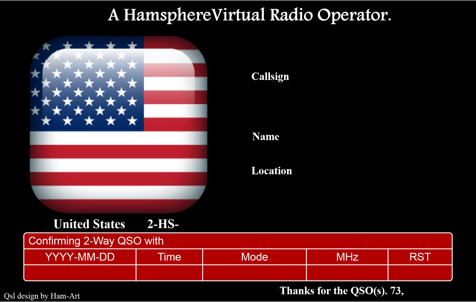 Hamsphere Qsl Templates | Kd0Pnp Ham Radio Inside Qsl Card Template