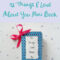 Handmade Gifts: 52 Things I Love About You Mini Book – Birch Throughout 52 Things I Love About You Cards Template