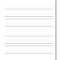 Handwriting Paper For Blank Letter Writing Template For Kids