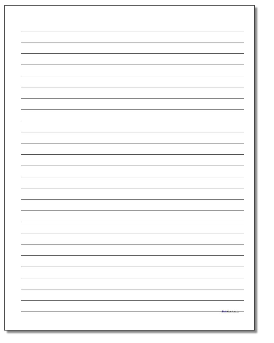 Handwriting Paper For Blank Letter Writing Template For Kids