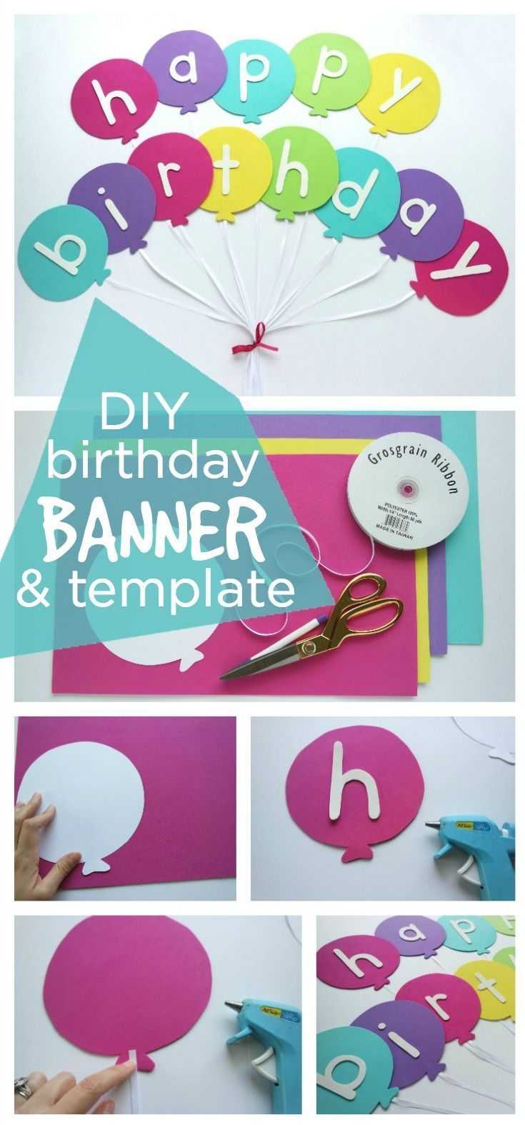 Happy Birthday Banner Diy Template | Diy Party Ideas  Group In Diy Party Banner Template