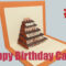 Happy Birthday Cake #2 – Pop Up Card Tutorial Regarding Happy Birthday Pop Up Card Free Template