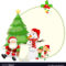 Happy Christmas Card Template With Adobe Illustrator Christmas Card Template