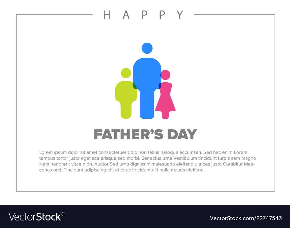 Happy Fathers Day Card Template For Fathers Day Card Template