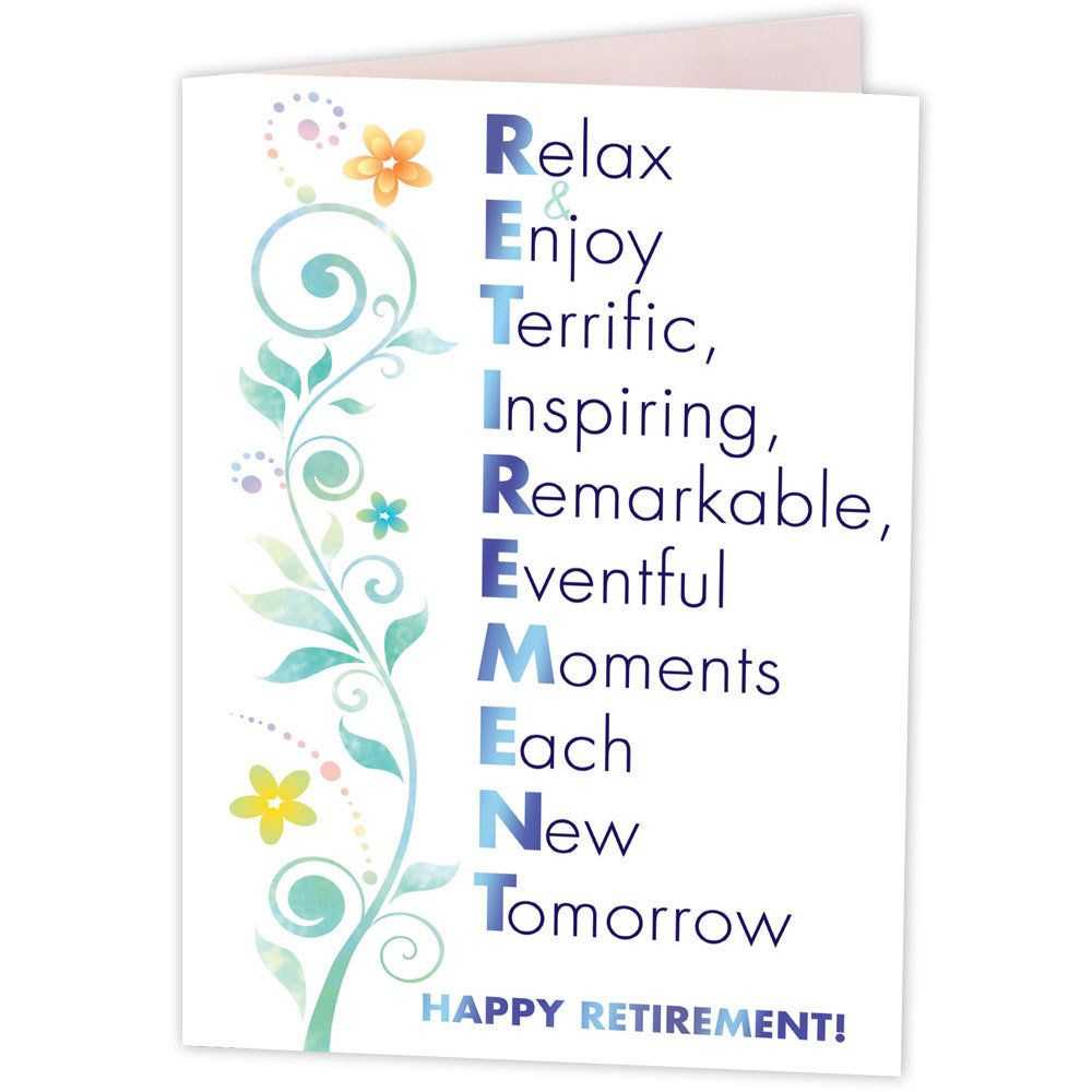 Happy Retirement Greeting Card | Greeting Cards ~ Retirement Throughout Retirement Card Template