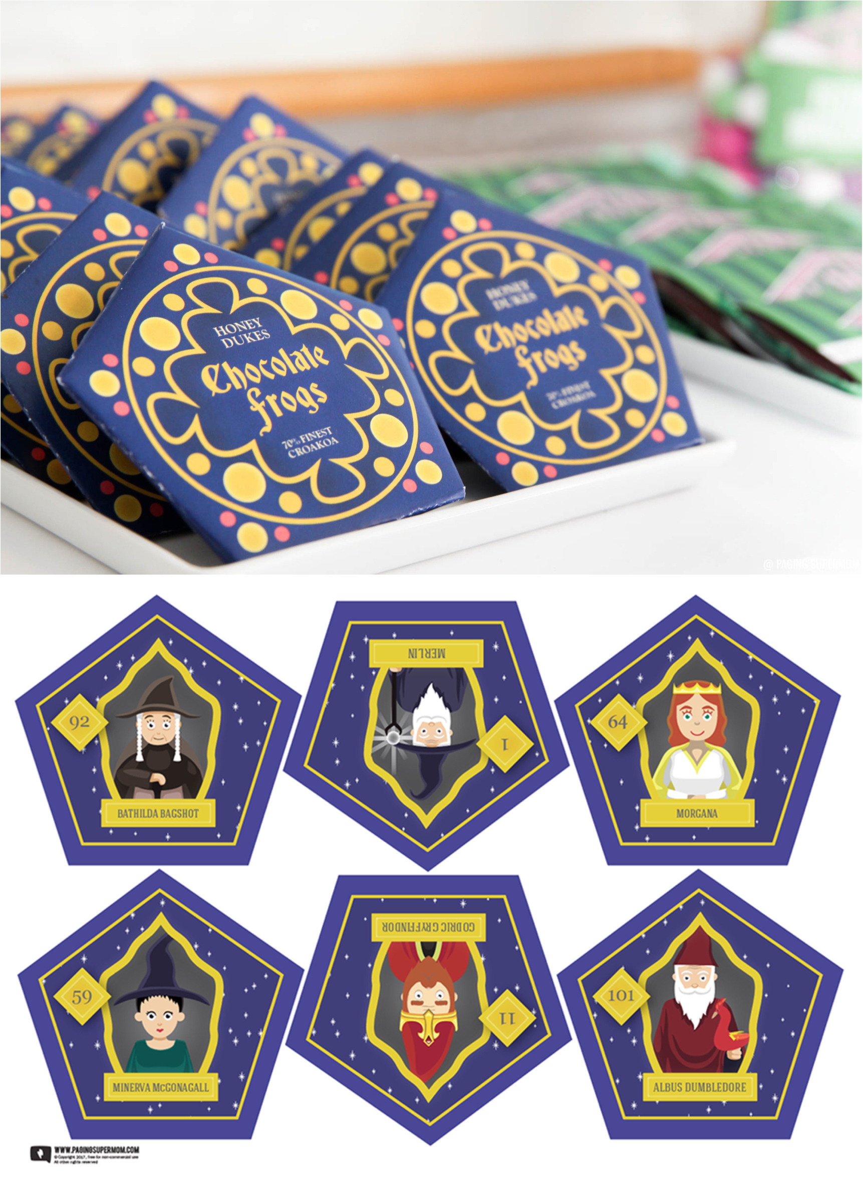 Harry Potter Chocolate Frogs – Free Printable Template For In Chocolate Frog Card Template