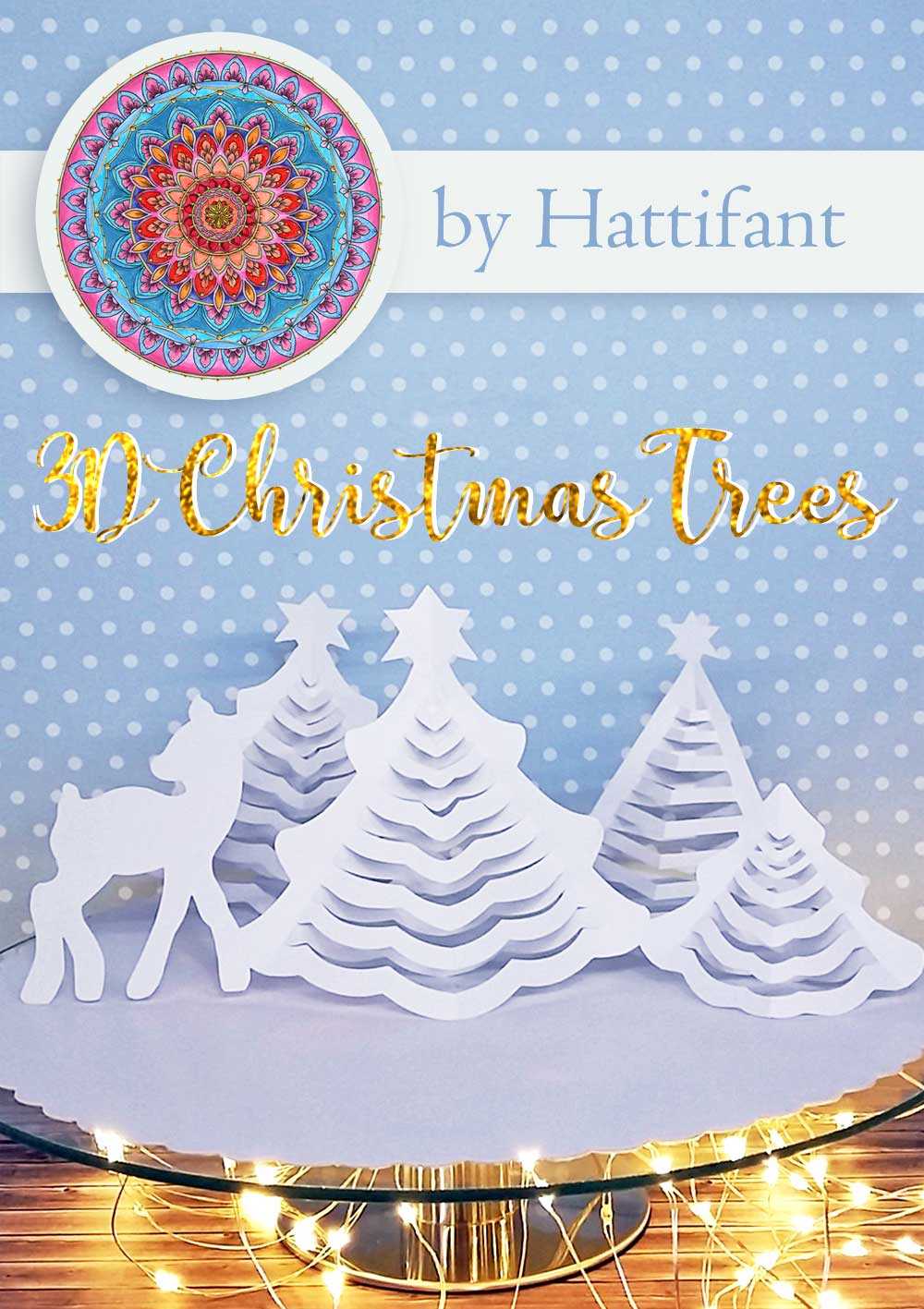 Hattifant's 3D Paper Christmas Trees – Hattifant Inside 3D Christmas Tree Card Template