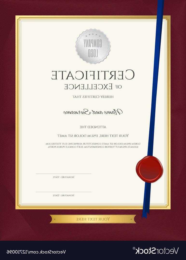 Hd Customer Service Award Certificate Templates Vector Inside Long Service Certificate Template Sample