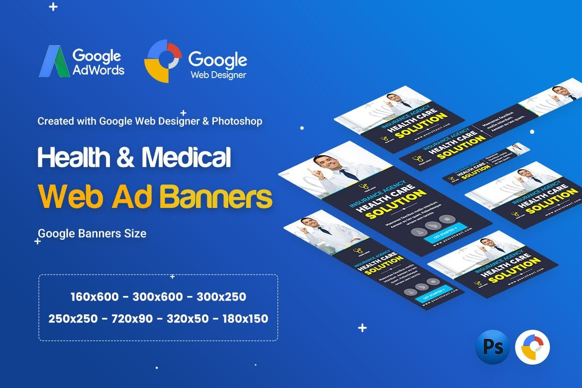 Health & Medical Banners Ad – Gwd & Psd – 07 Template Psd For Medical Banner Template