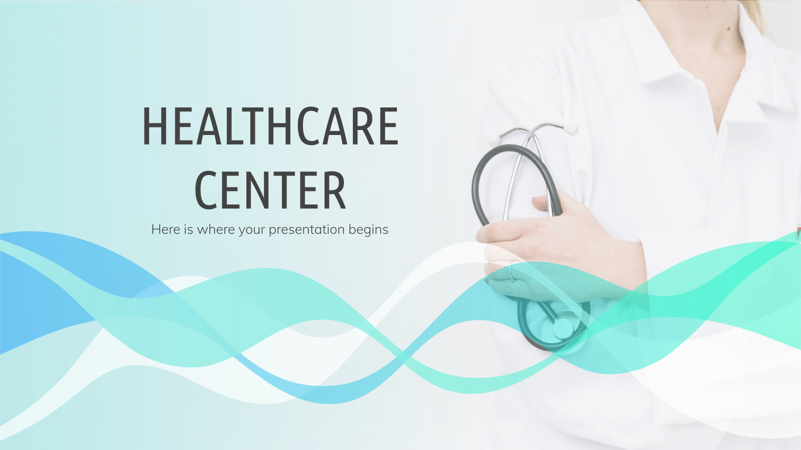 Healthcare Center – Free Presentation Template For Google For Free Nursing Powerpoint Templates