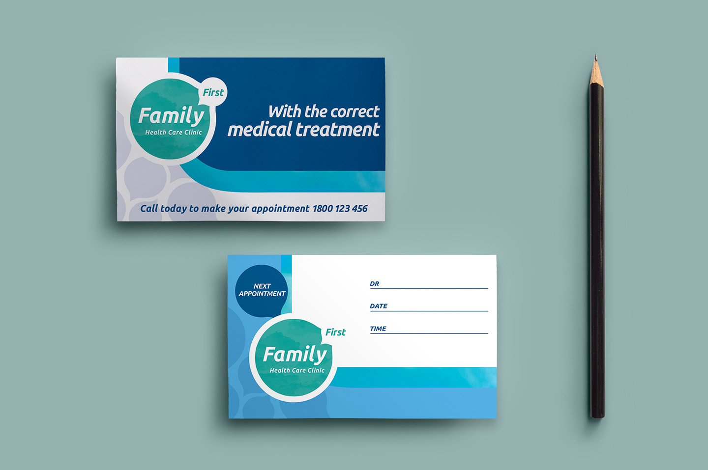 Healthcare Clinic Appointment Card Template In Psd, Ai Within Dentist Appointment Card Template