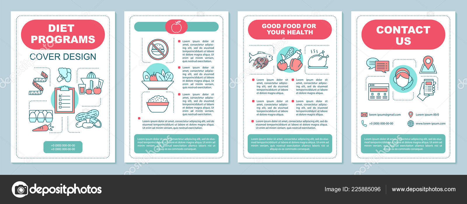 Healthy Nutrition Brochure Template Layout Dieting Program With Nutrition Brochure Template