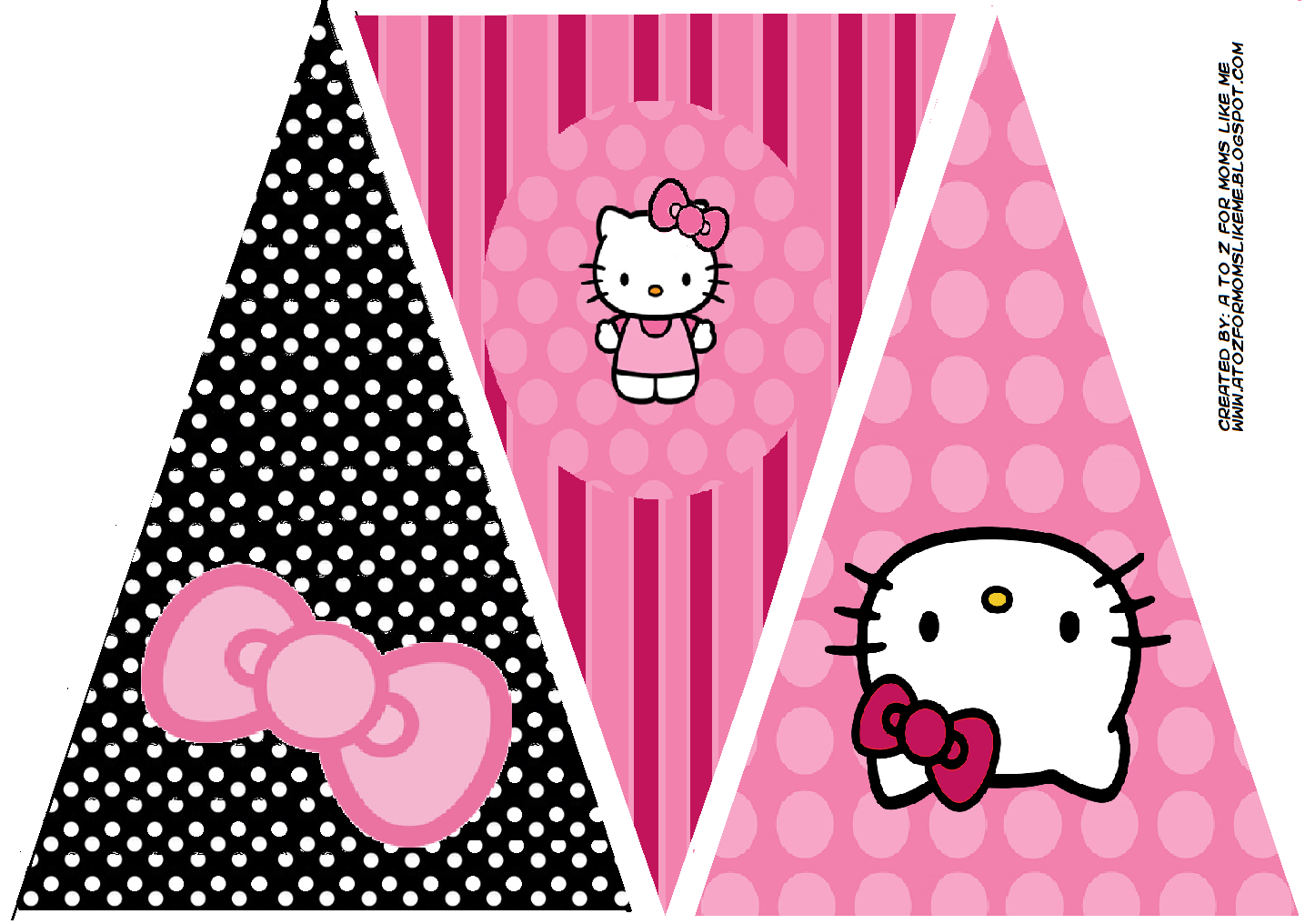 Hello Kitty Birthday Party Banner. This Is One Of 2 With Hello Kitty Birthday Banner Template Free