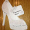 High Heel Shoe Card – Bridal Shower Tanya Bell's High In High Heel Shoe Template For Card