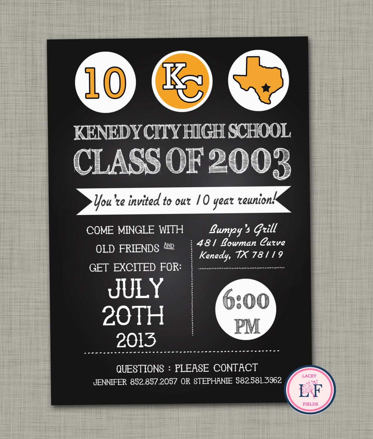High+School+Reunion+Invitation+Printable++Family+By+ With Regard To Reunion Invitation Card Templates