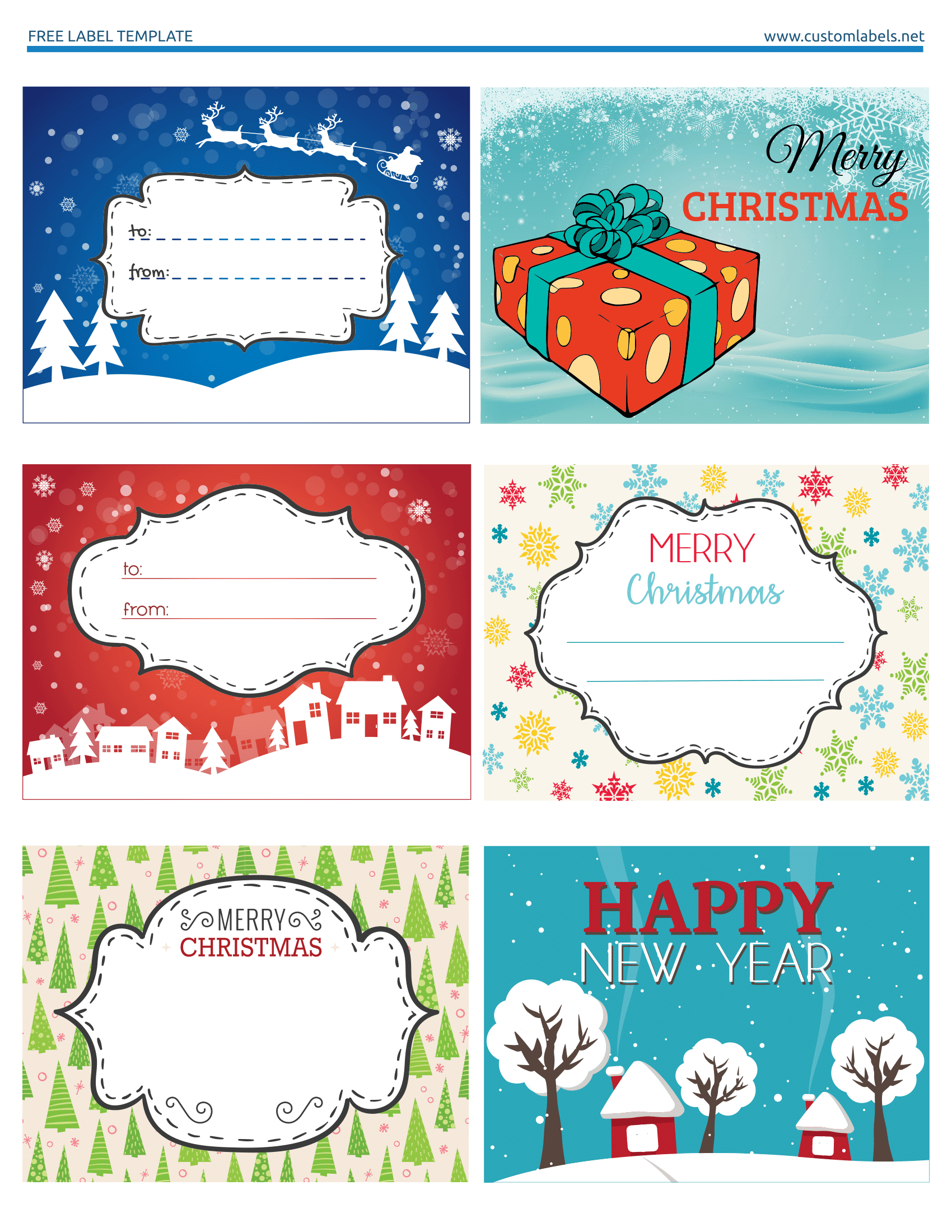 Holiday Stripes Mailing Label Christmas Templates Free In Free Gift Tag Templates For Word
