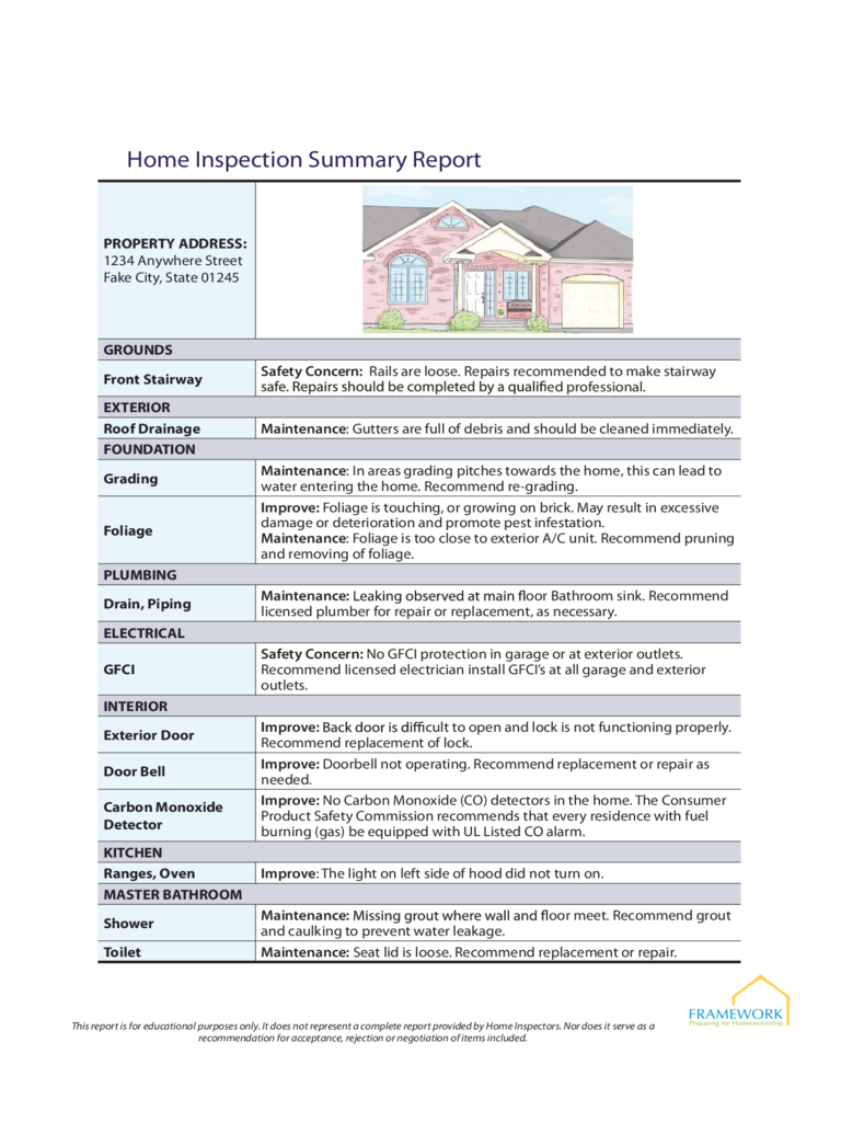 Home Inspection Report 3 Free Templates In Pdf Word Inside Home Inspection Report Template Free