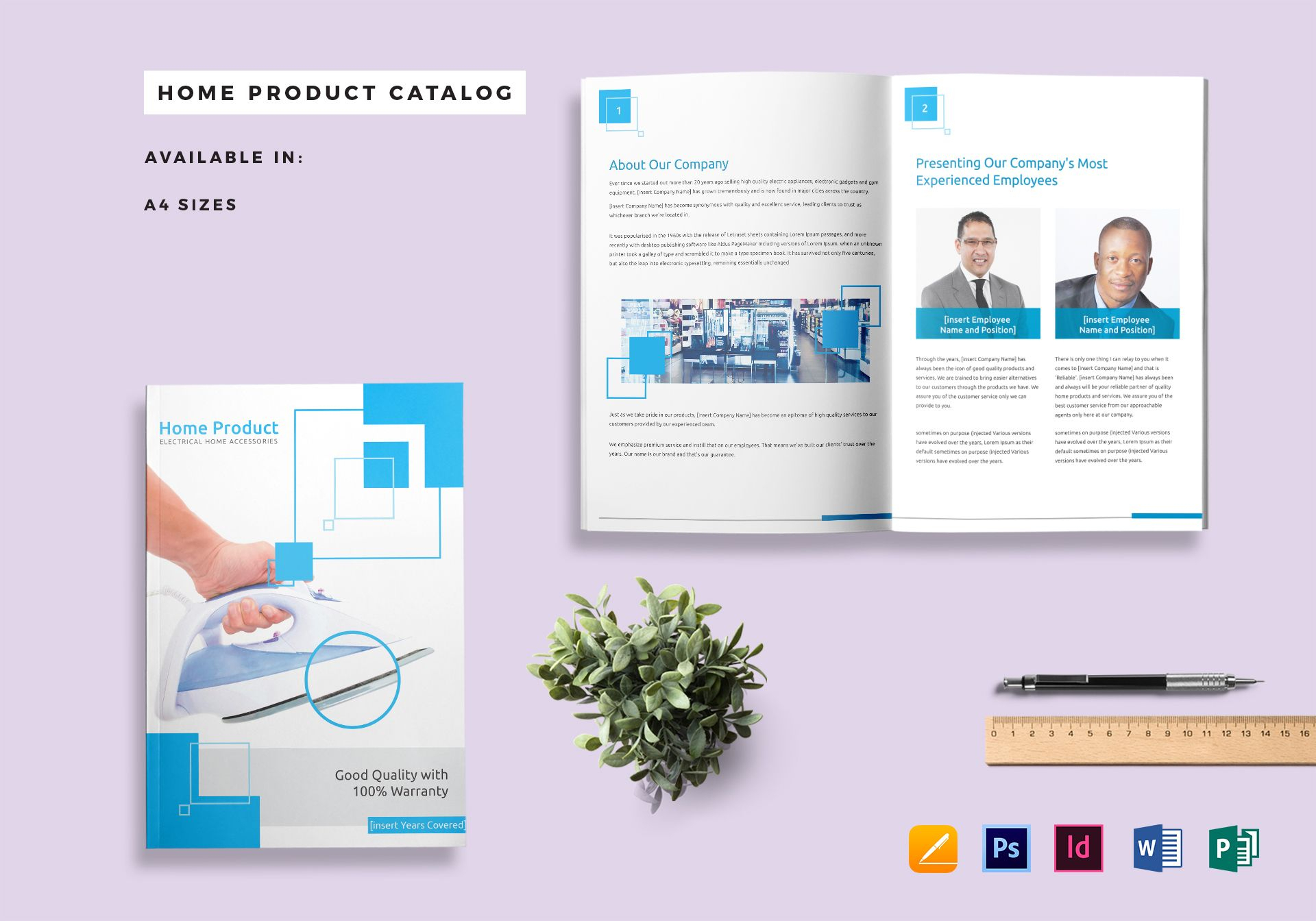 Home Product Catalog Template For Word Catalogue Template