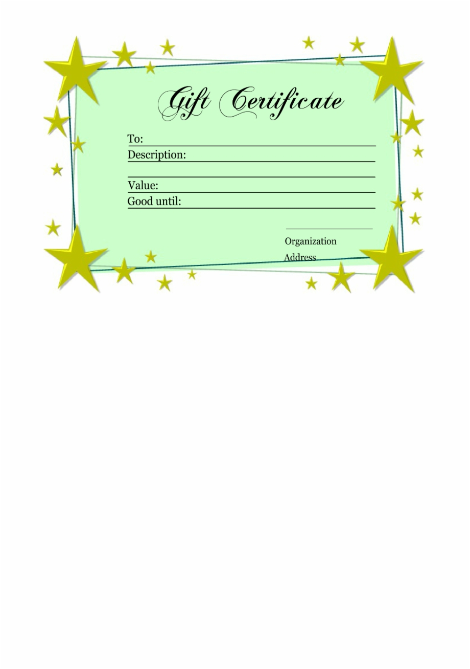 Homemade Gift Certificate Template – Printable Gift Vouchers Throughout Homemade Gift Certificate Template