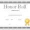 Honor Roll Certificate Template – How To Craft A Within Honor Roll Certificate Template