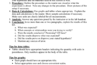 Honors Physics – Lab Report Format with regard to Physics Lab Report Template