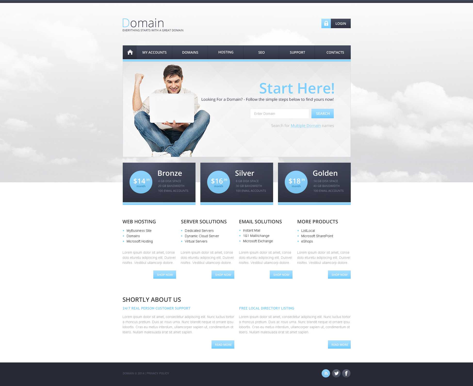 Hosting Responsive Website Template Inside Reporting Website Templates