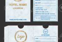 Hotel Key Card Holder Folder Package Template Design. inside Hotel Key Card Template