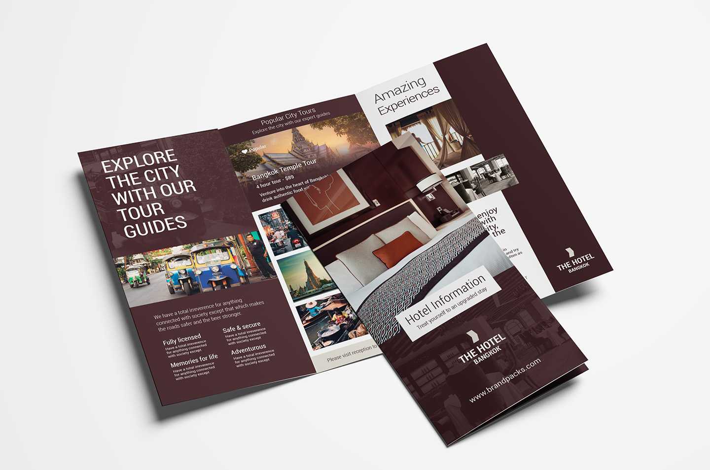 Hotel Tri Fold Brochure Template V2 – Psd, Ai & Vector Regarding Hotel Brochure Design Templates