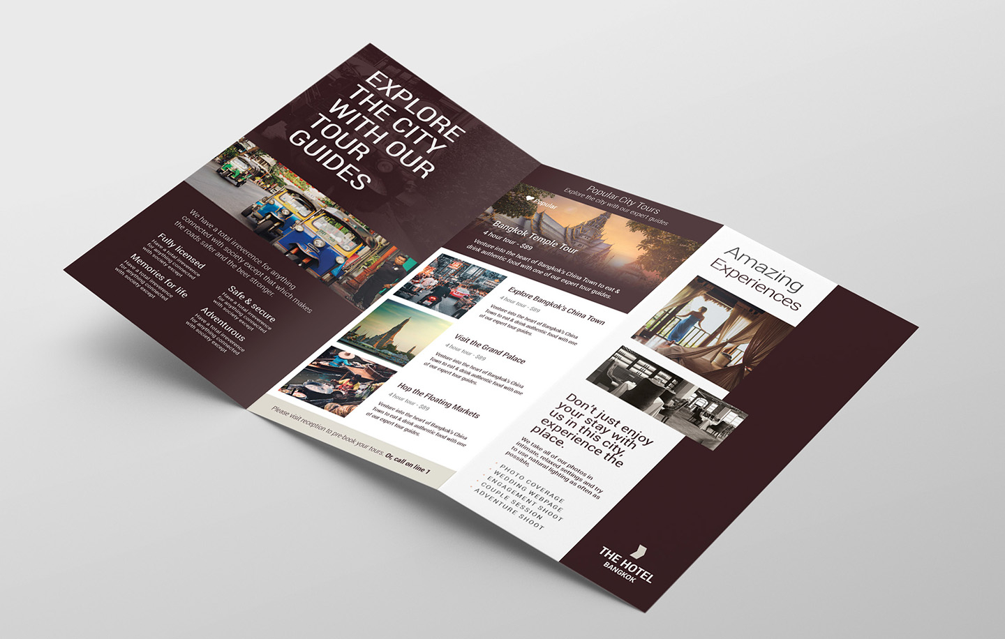 Hotel Tri Fold Brochure Template V2 – Psd, Ai & Vector Within Hotel Brochure Design Templates