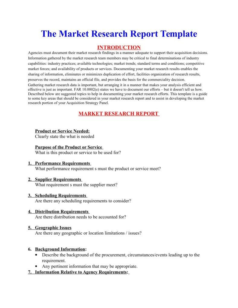 How A Market Research Benefits Your Business | Free Intended For Market Research Report Template