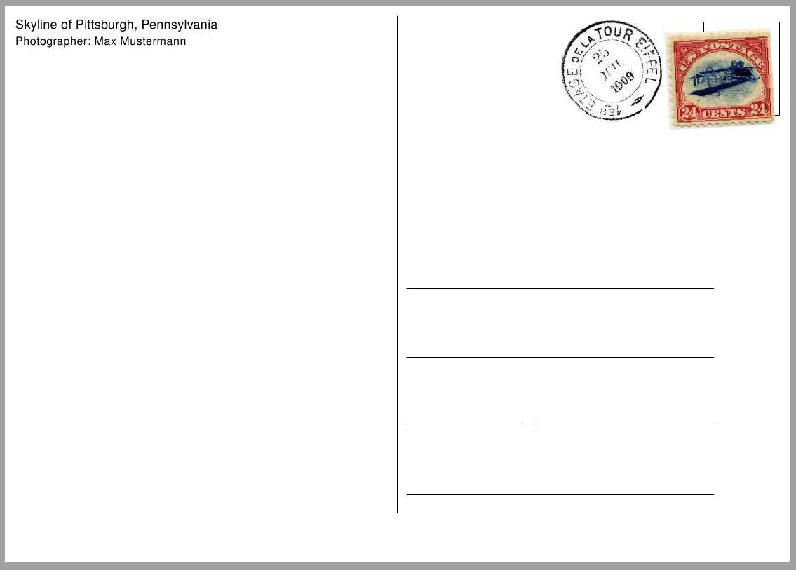 How Can I Make A Postcard Template? – Tex – Latex Stack Exchange Inside Post Cards Template