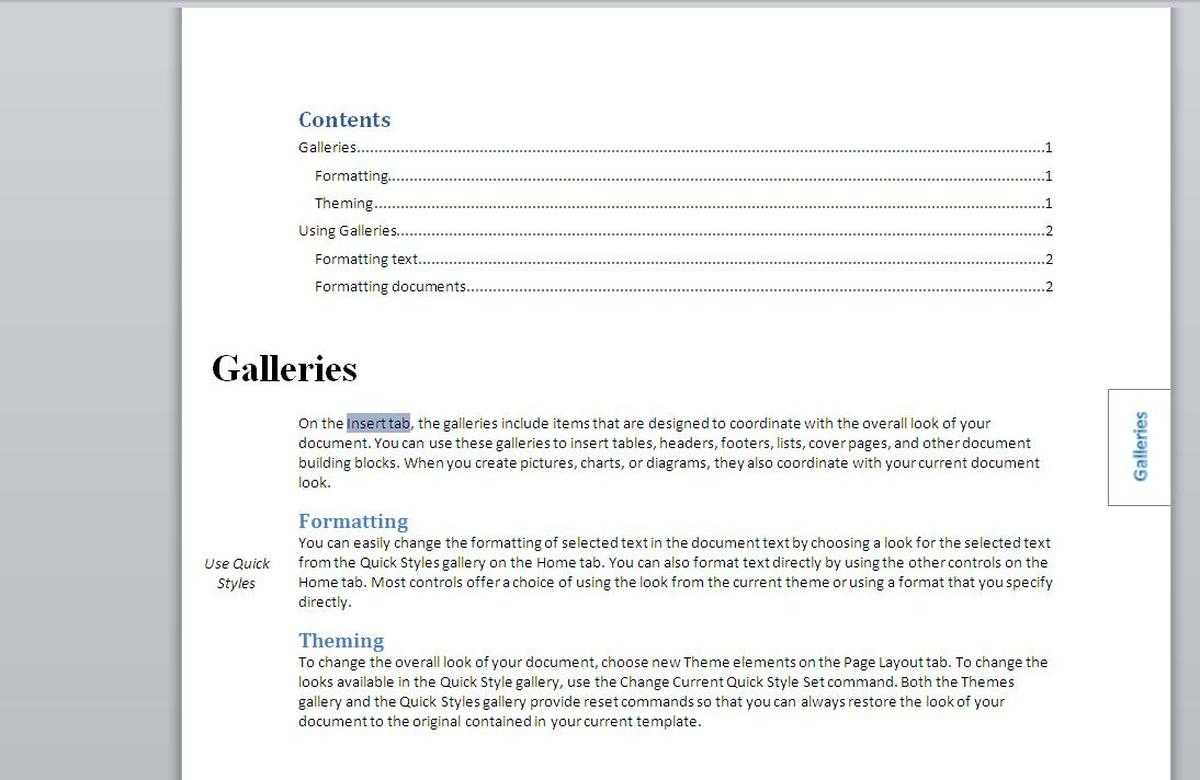 How To Add An Index To A Word Document Using Index Tags With Contents Page Word Template
