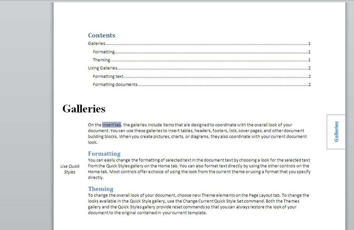 How To Add An Index To A Word Document Using Index Tags With Contents Page Word Template