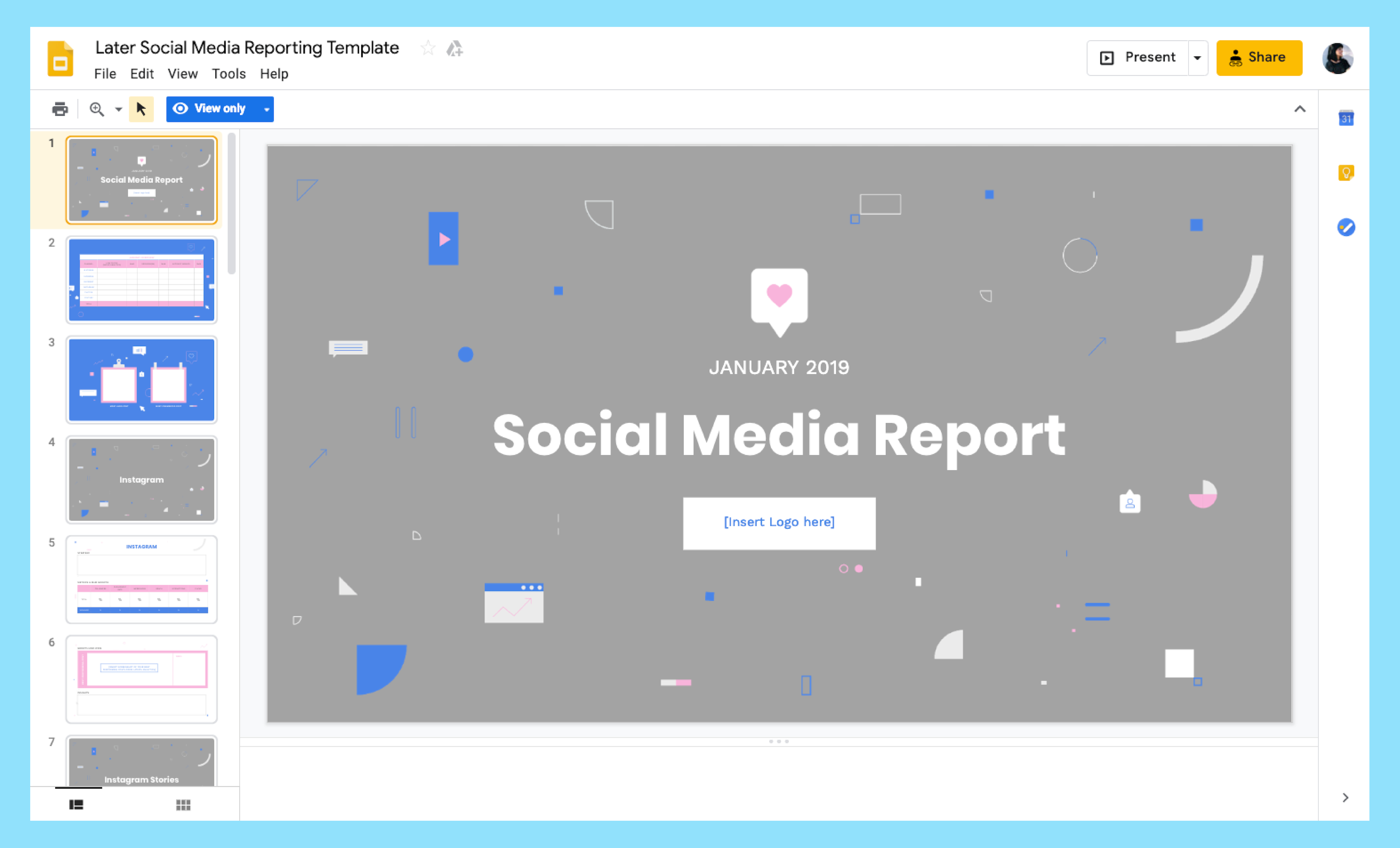 How To Build A Monthly Social Media Report Within Social Media Report Template