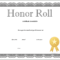 How To Craft A Professional Looking Honor Roll Certificate Pertaining To Honor Roll Certificate Template