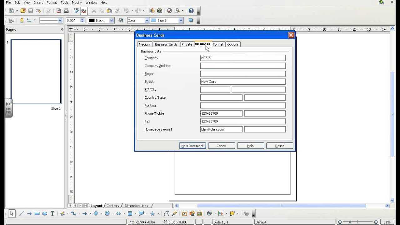 How To Create A Biz Card Using Open Office Draw 3.1Icttoolbox From  Screenr Within Openoffice Business Card Template