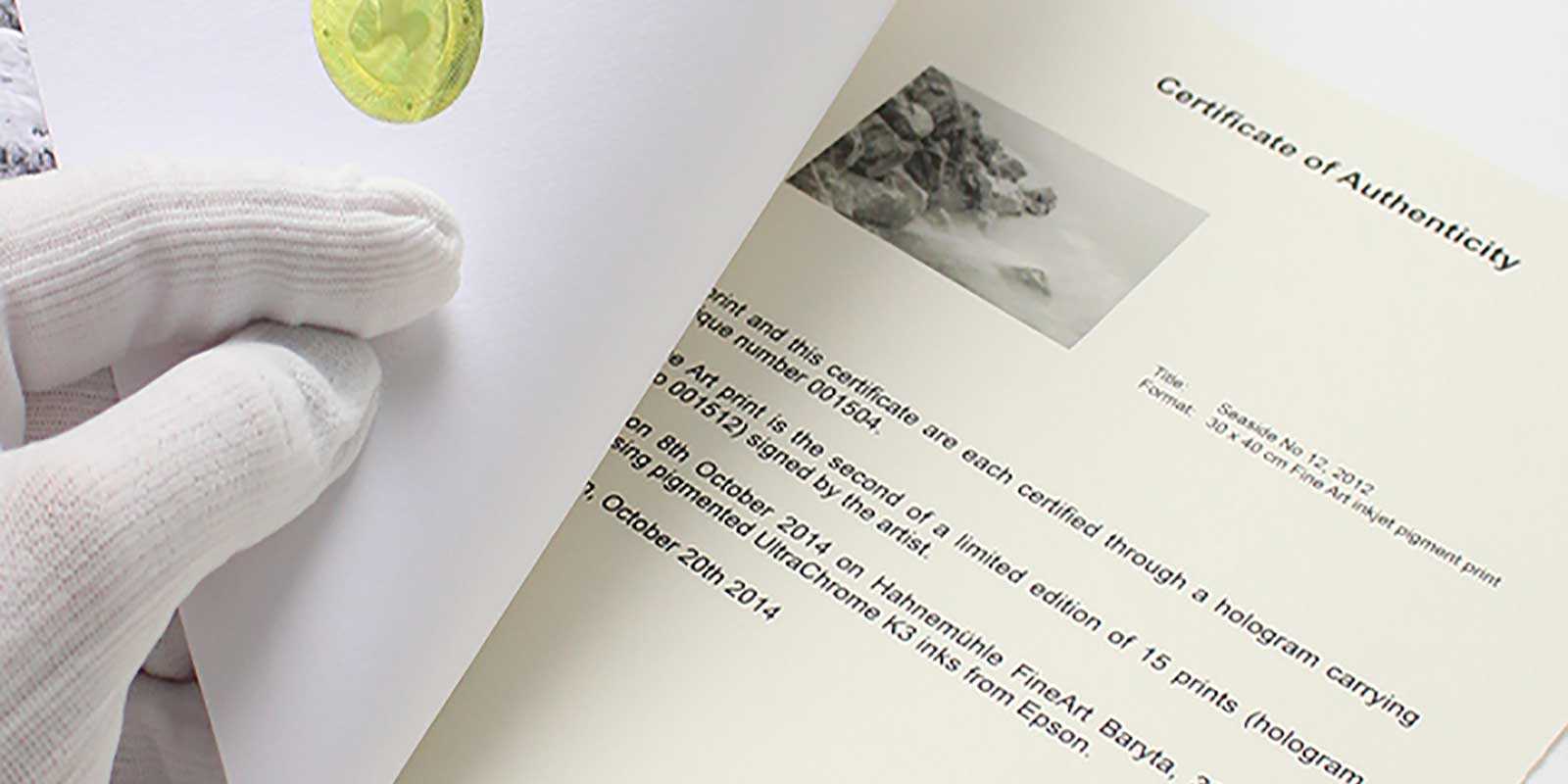 How To Create A Certificate Of Authenticity – Finerworks In Photography Certificate Of Authenticity Template
