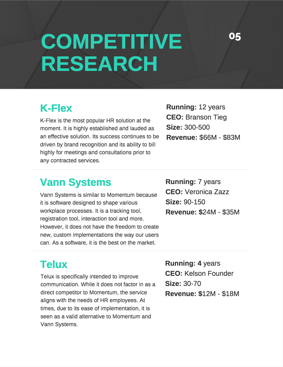 How To Create A Competitor Analysis Report (Templates With Strategic Analysis Report Template