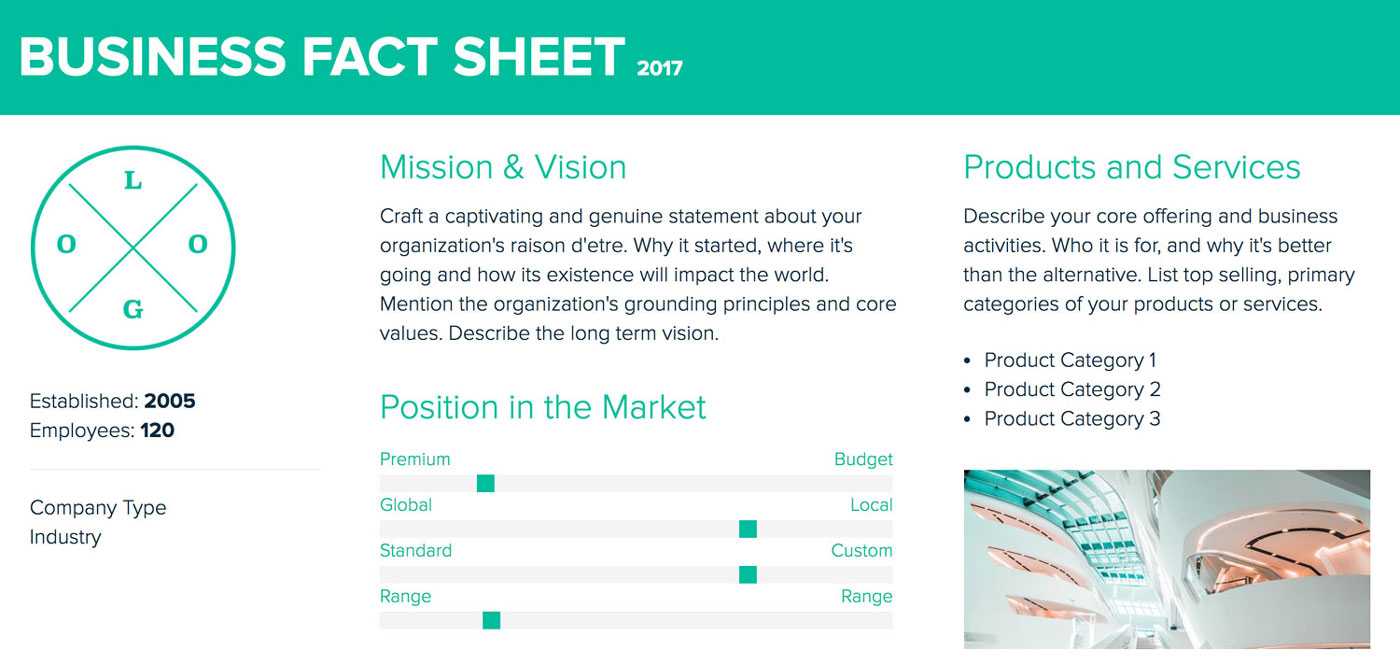 How To Create A Fact Sheet : A Stepstep Guide | Xtensio 2019 Throughout Fact Card Template