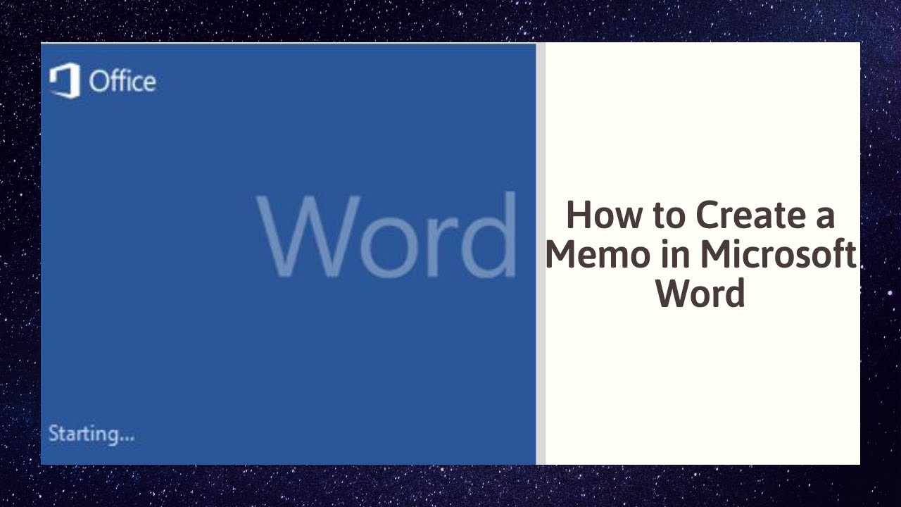 How To Create A Memo In Microsoft Word With Memo Template Word 2010