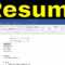 How To Create A Resume In Microsoft Word Tutorial With Regard To How To Create A Cv Template In Word