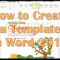 How To Create A Template In Word 2013 in How To Create A Template In Word 2013