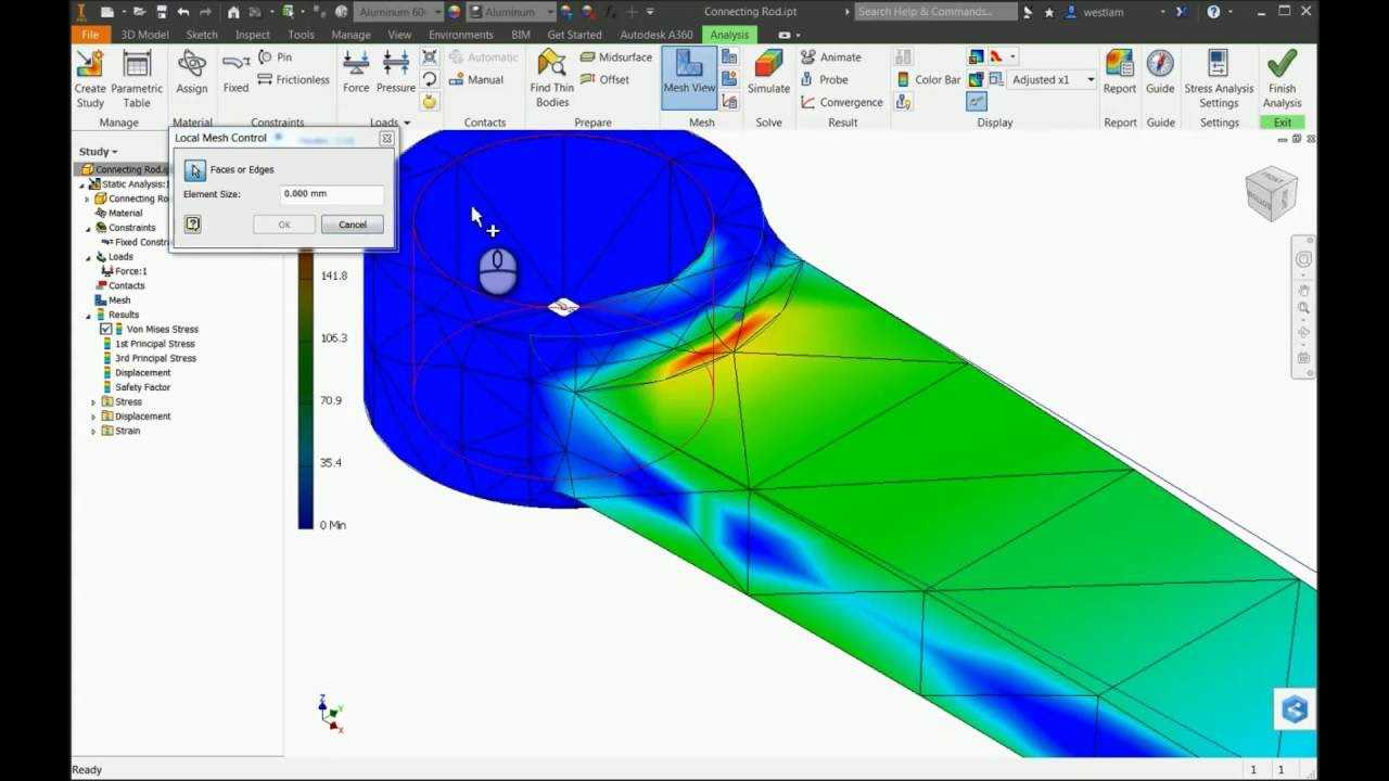 How To Create An Fea (Stress Analysis) Study In Autodesk Inventor Inside Fea Report Template