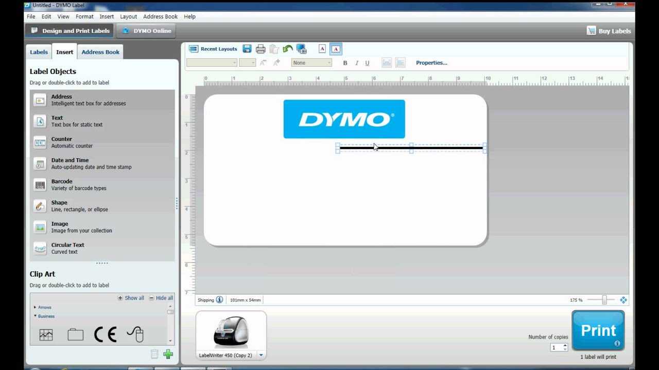 How To Create Complex Labels In Dymo Label Software Inside Dymo Label Templates For Word